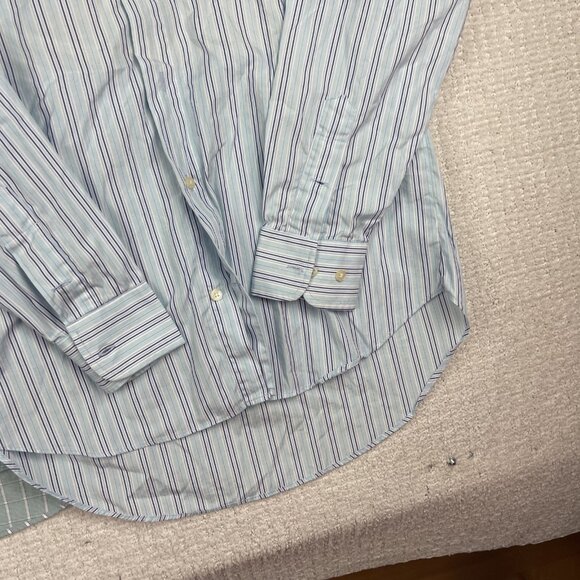 Lot of x2 Vintage Giorgio Armani Jeans Shirt Mens M Blue Plaid / Lined Read* - Picture 6 of 15